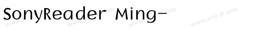SonyReader Ming字体转换